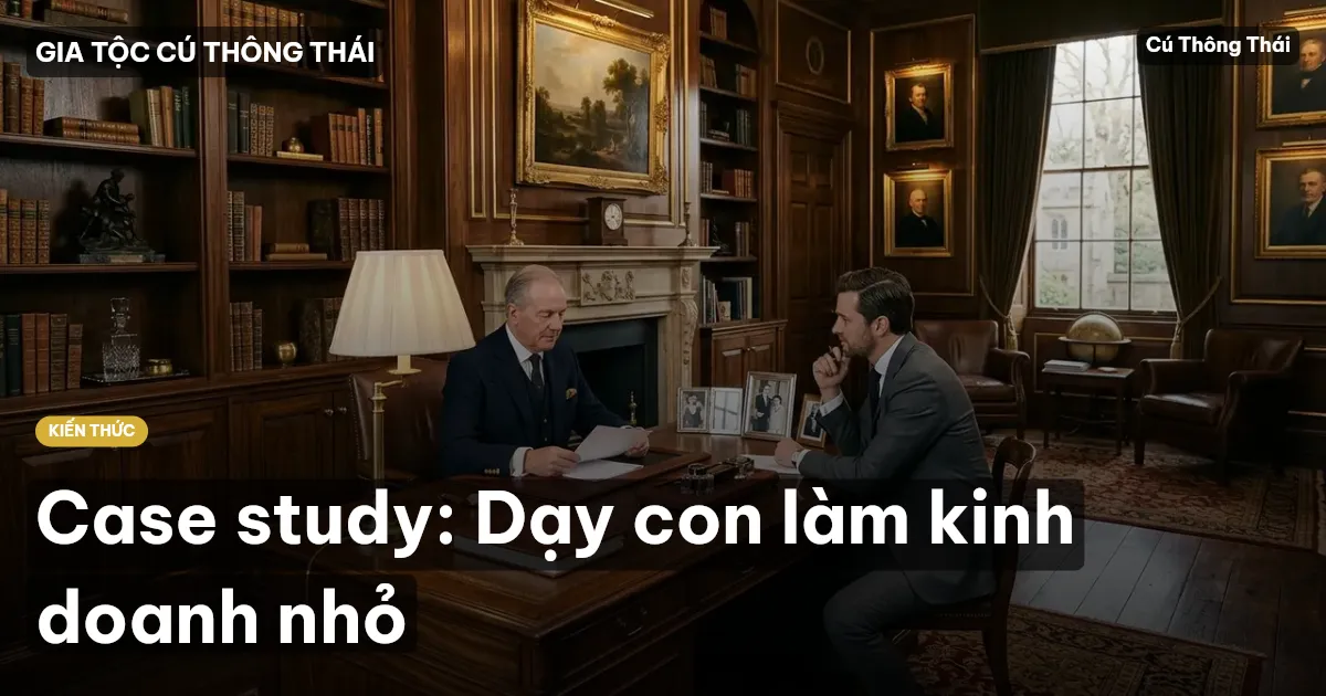 Case study: Dạy con làm kinh doanh nhỏ