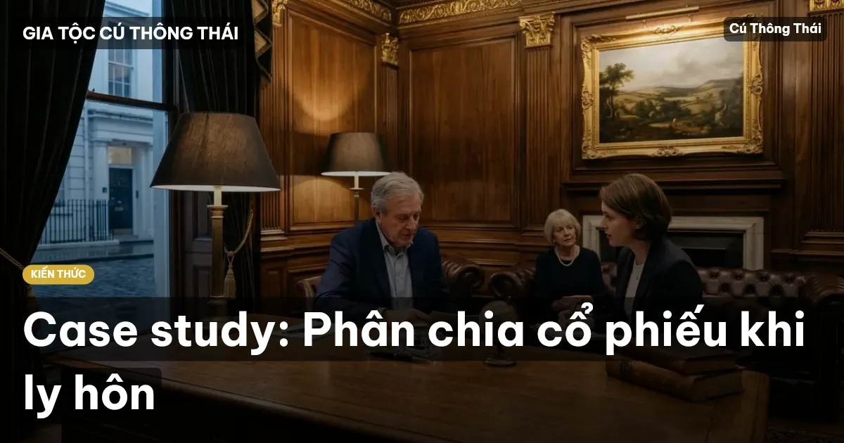 Case study: Phân chia cổ phiếu khi ly hôn