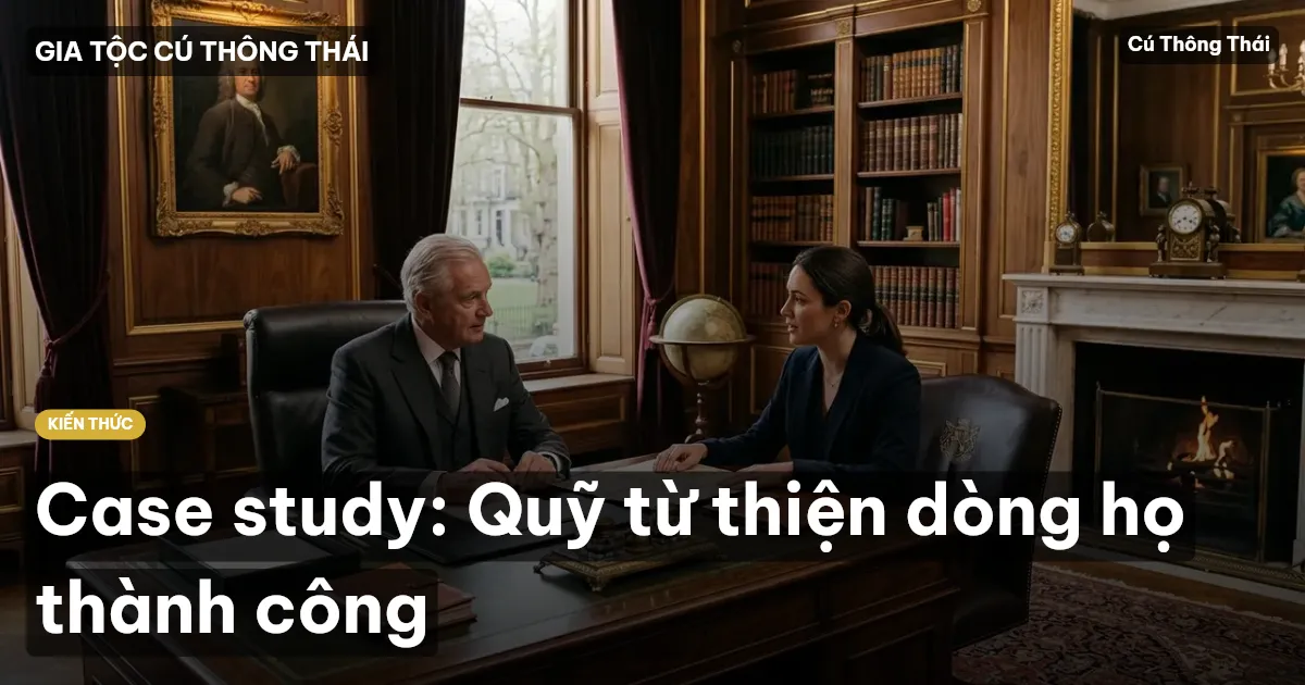 Case study: Quỹ từ thiện dòng họ thành công