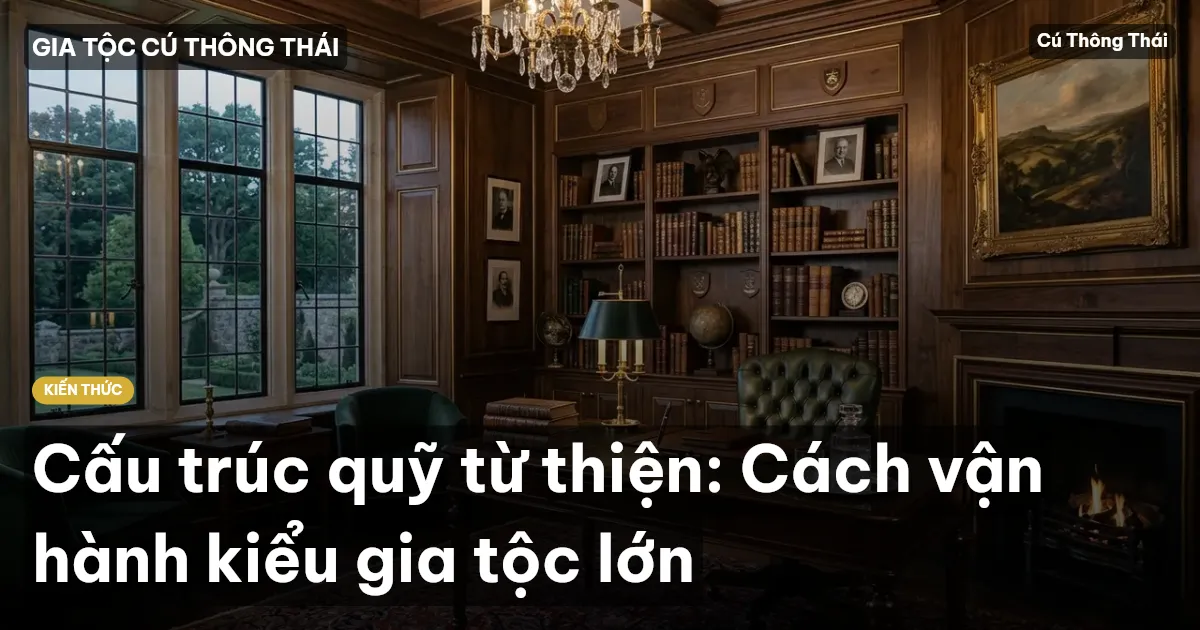 Cấu trúc quỹ từ thiện: Cách vận hành kiểu gia tộc lớn