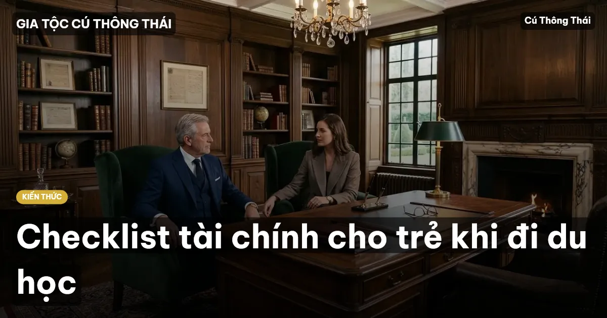 Checklist tài chính cho trẻ khi đi du học