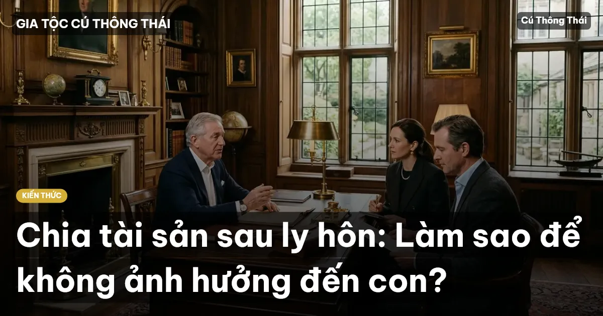 Chia tài sản sau ly hôn: Làm sao để không ảnh hưởng đến con?