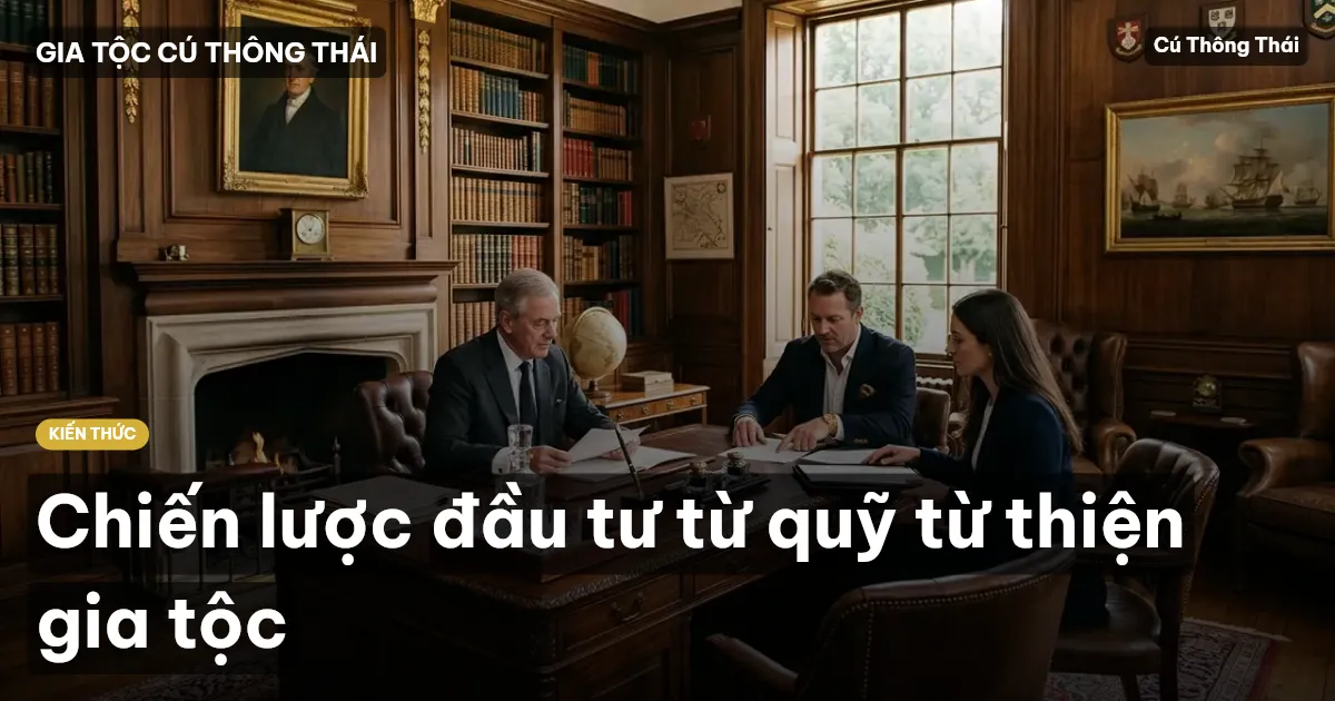 Chiến lược đầu tư từ quỹ từ thiện gia tộc