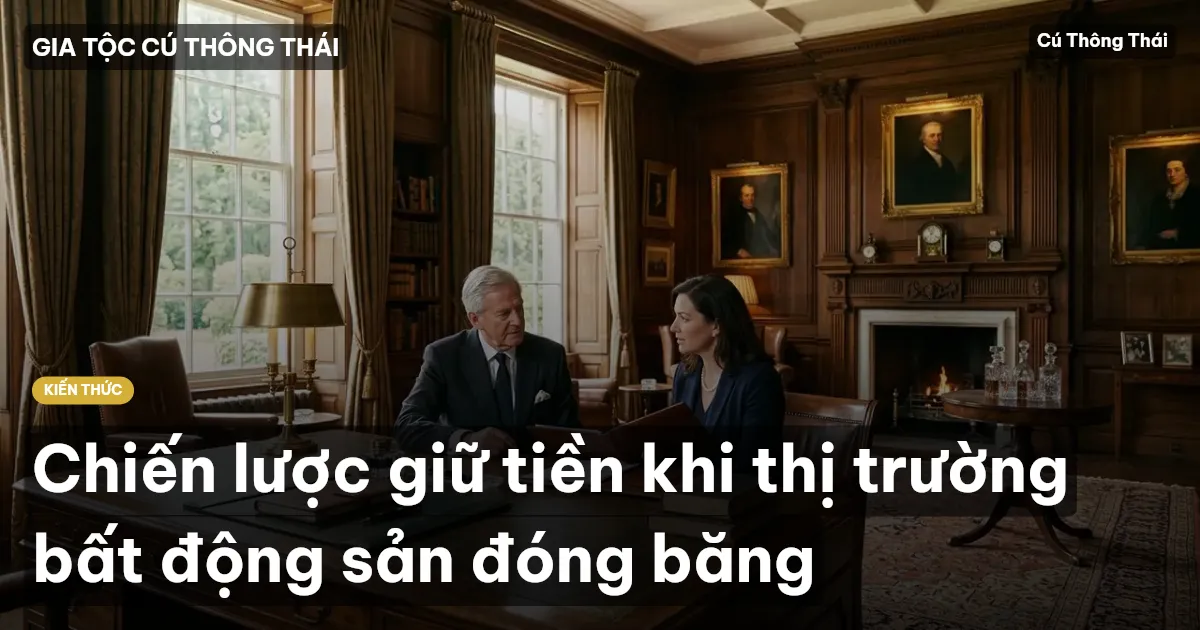 Chiến lược giữ tiền khi thị trường bất động sản đóng băng
