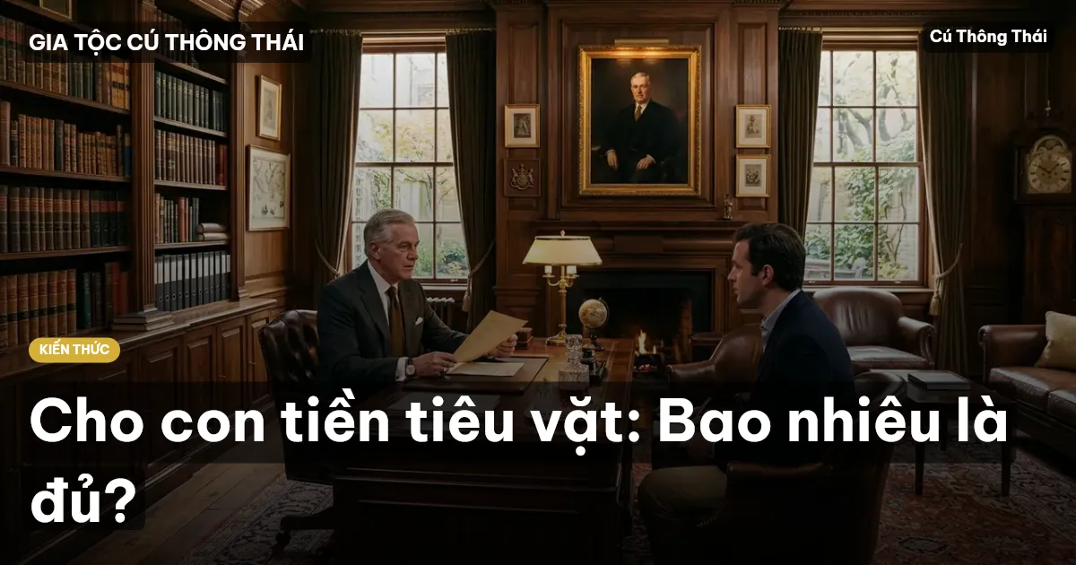 Cho con tiền tiêu vặt: Bao nhiêu là đủ?