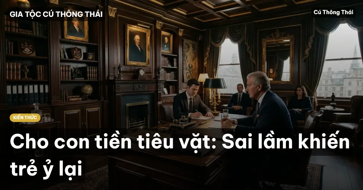 Cho con tiền tiêu vặt: Sai lầm khiến trẻ ỷ lại