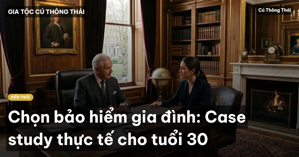 Chọn bảo hiểm gia đình: Case study thực tế cho tuổi 30