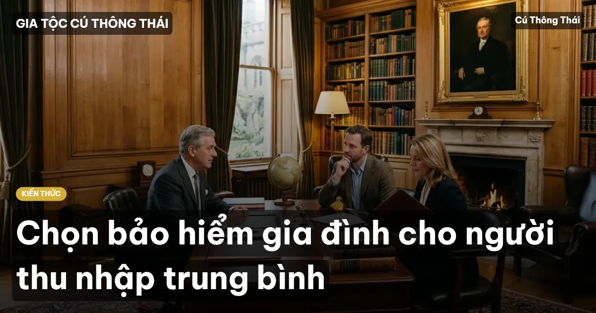 Chọn bảo hiểm gia đình cho người thu nhập trung bình