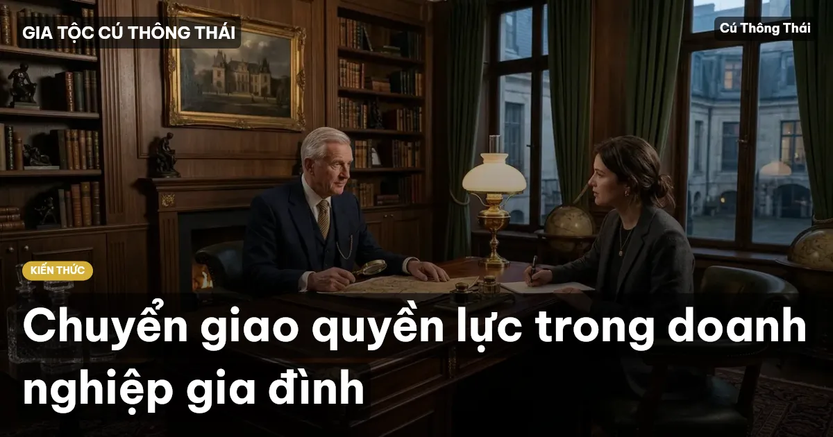 Chuyển giao quyền lực trong doanh nghiệp gia đình