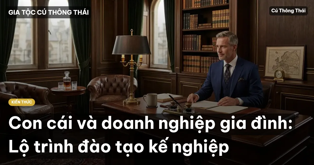Con cái và doanh nghiệp gia đình: Lộ trình đào tạo kế nghiệp