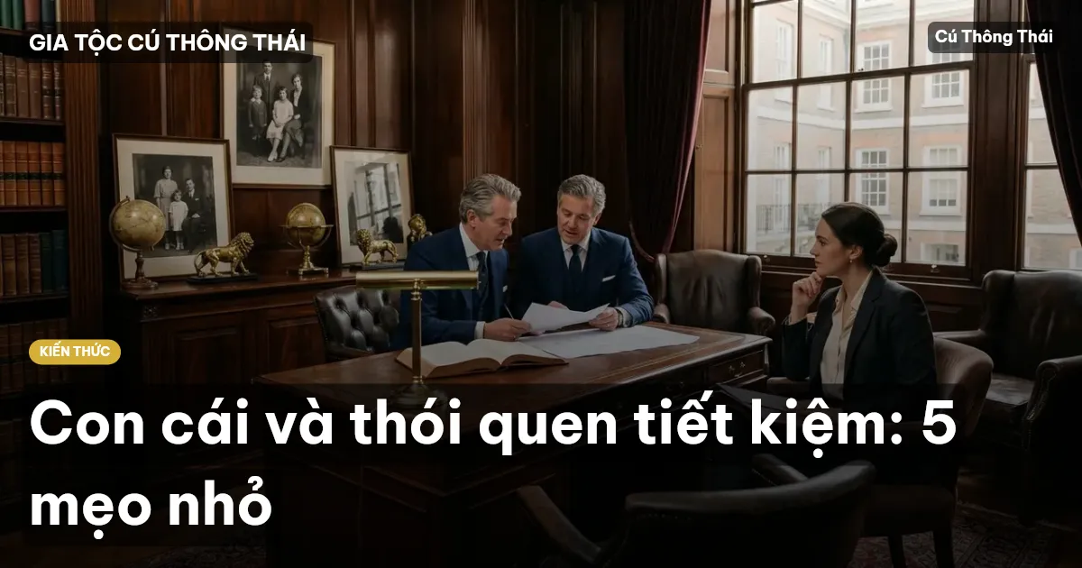 Con cái và thói quen tiết kiệm: 5 mẹo nhỏ