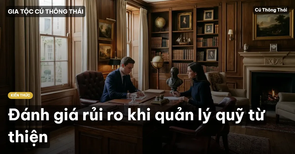 Đánh giá rủi ro khi quản lý quỹ từ thiện