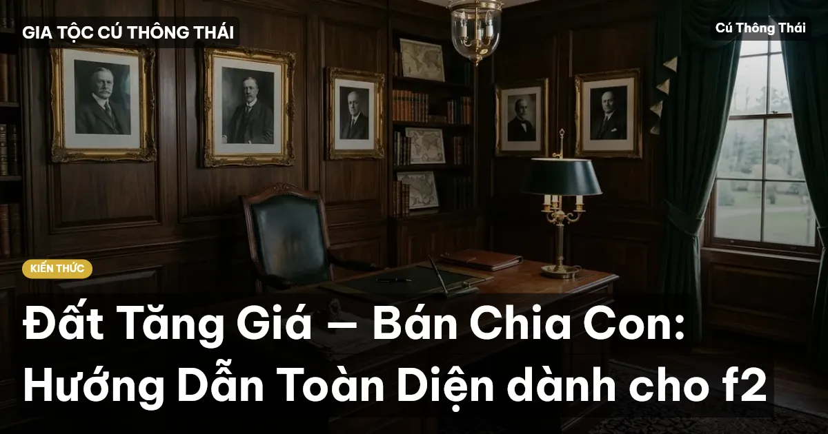 Đất Tăng Giá — Bán Chia Con: Hướng Dẫn Toàn Diện dành cho f2