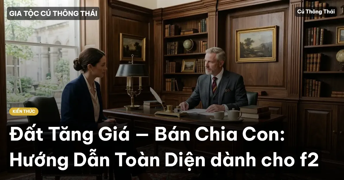 Đất Tăng Giá — Bán Chia Con: Hướng Dẫn Toàn Diện dành cho f2