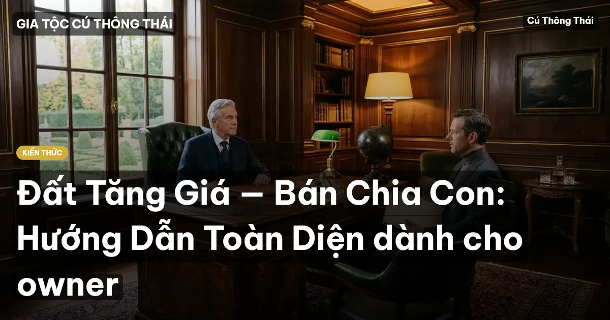 Đất Tăng Giá — Bán Chia Con: Hướng Dẫn Toàn Diện dành cho owner