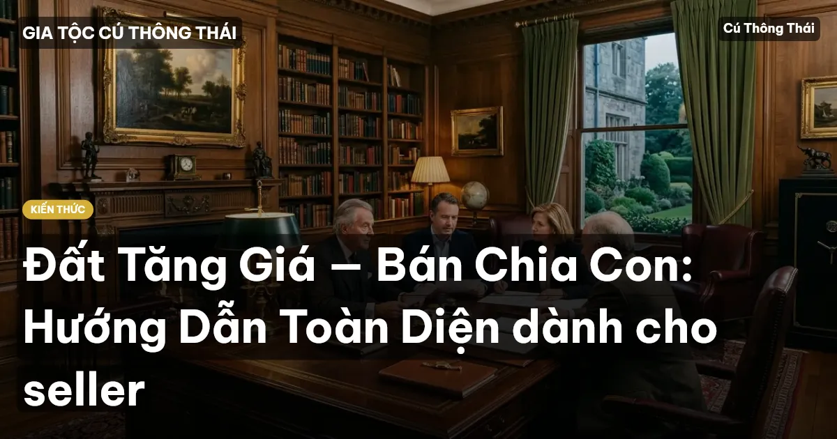 Đất Tăng Giá — Bán Chia Con: Hướng Dẫn Toàn Diện dành cho seller