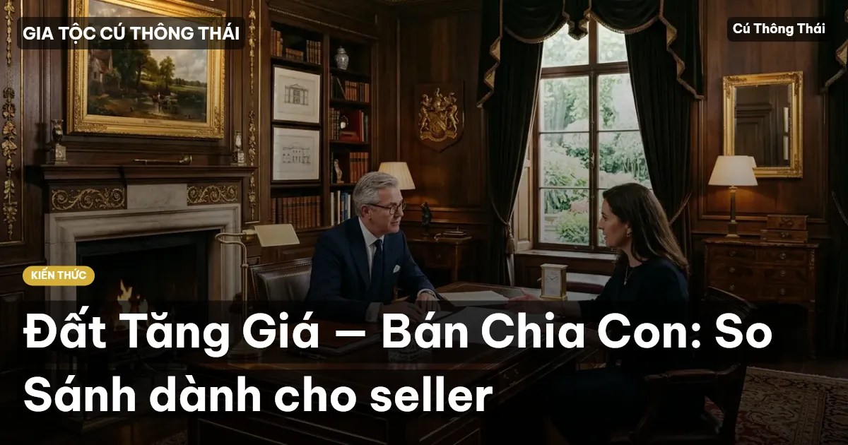 Đất Tăng Giá — Bán Chia Con: So Sánh dành cho seller