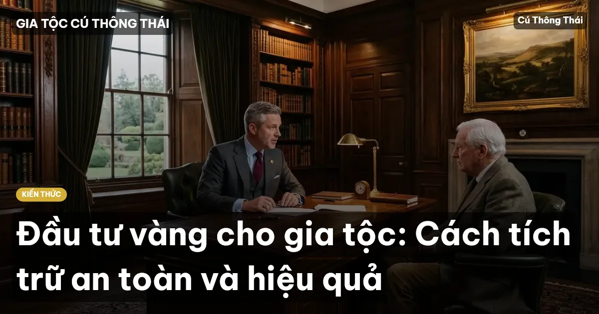 Đầu tư vàng cho gia tộc: Cách tích trữ an toàn và hiệu quả