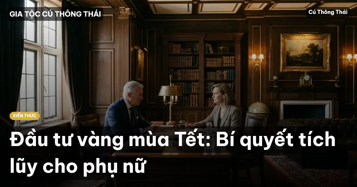 Đầu tư vàng mùa Tết: Bí quyết tích lũy cho phụ nữ