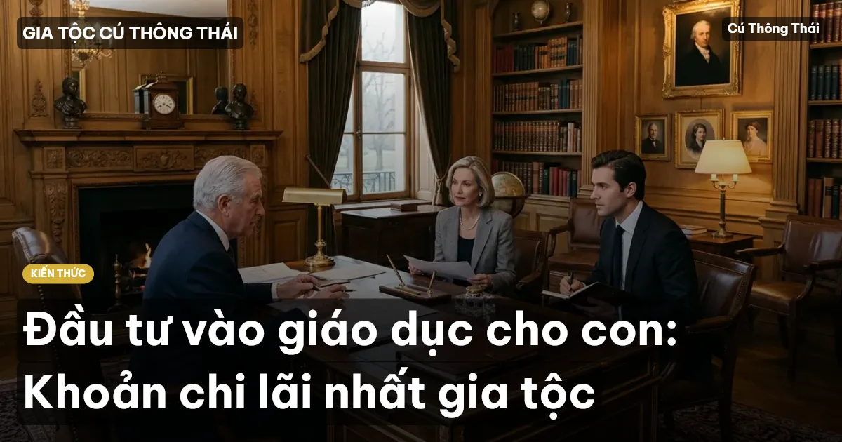 Đầu tư vào giáo dục cho con: Khoản chi lãi nhất gia tộc