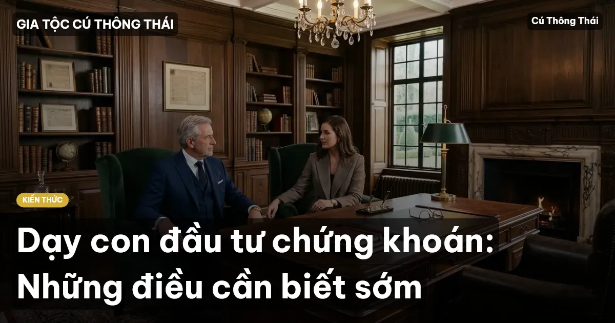 Dạy con đầu tư chứng khoán: Những điều cần biết sớm