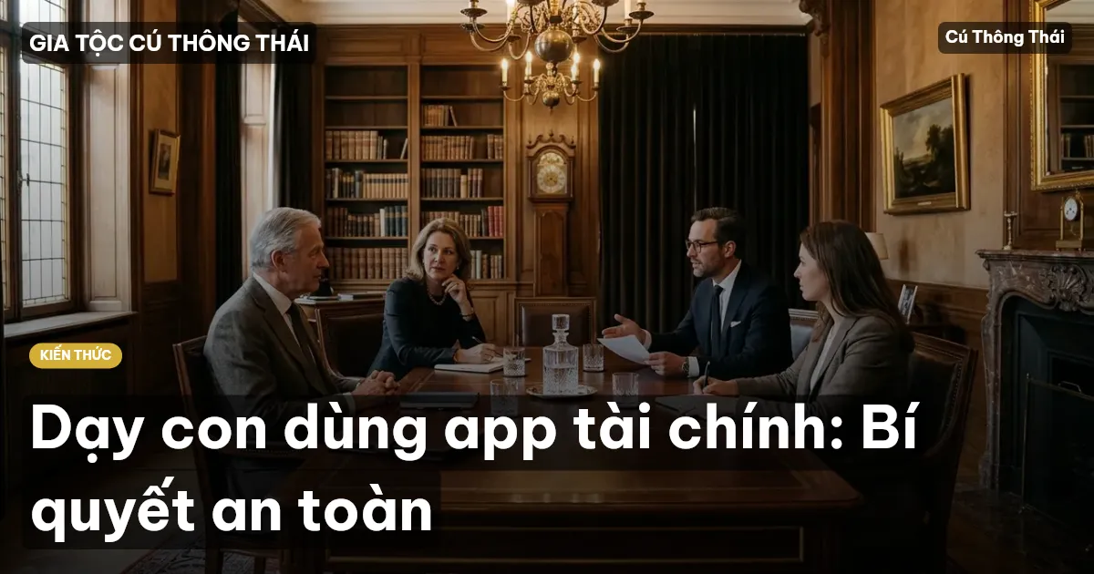 Dạy con dùng app tài chính: Bí quyết an toàn