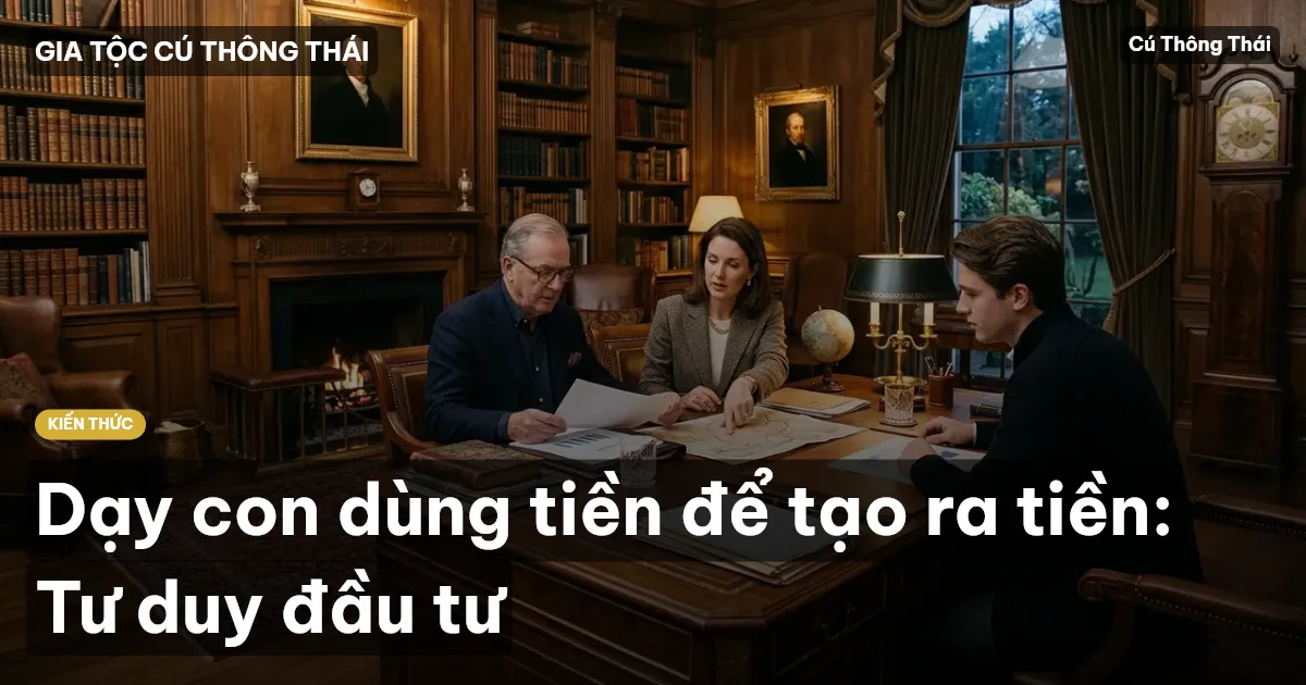 Dạy con dùng tiền để tạo ra tiền: Tư duy đầu tư
