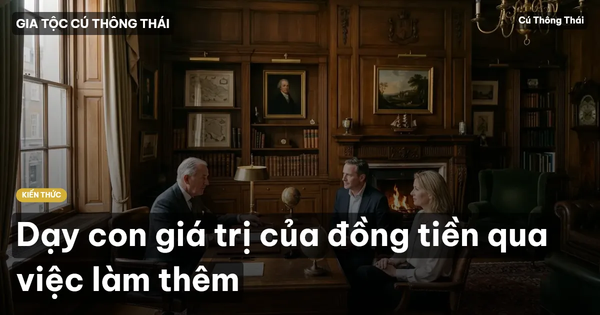 Dạy con giá trị của đồng tiền qua việc làm thêm