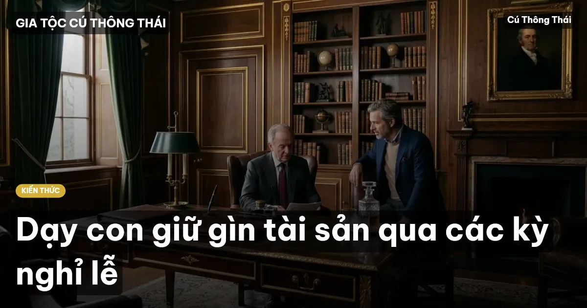 Dạy con giữ gìn tài sản qua các kỳ nghỉ lễ