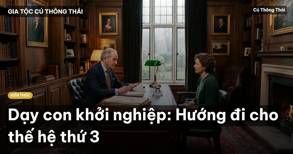 Dạy con khởi nghiệp: Hướng đi cho thế hệ thứ 3