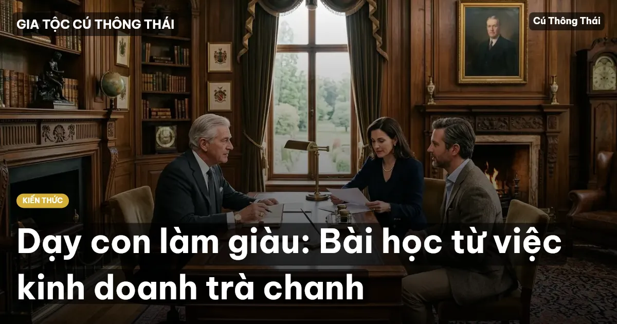 Dạy con làm giàu: Bài học từ việc kinh doanh trà chanh