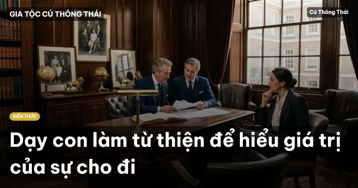 Dạy con làm từ thiện để hiểu giá trị của sự cho đi