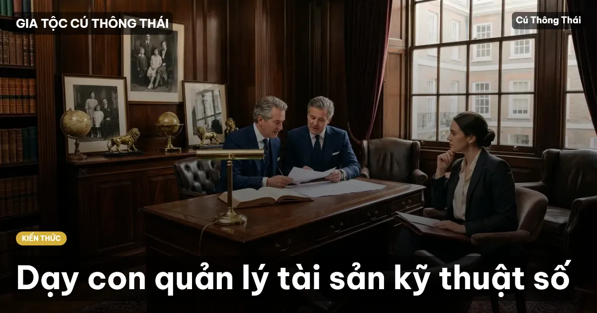 Dạy con quản lý tài sản kỹ thuật số