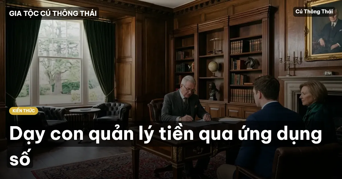 Dạy con quản lý tiền qua ứng dụng số