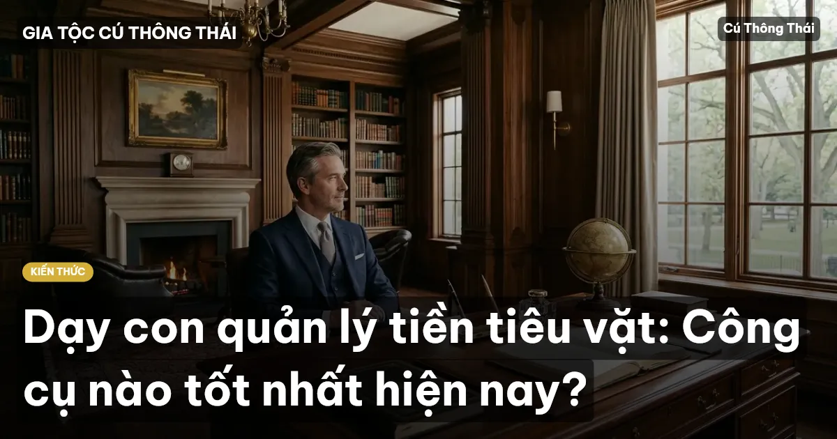 Dạy con quản lý tiền tiêu vặt: Công cụ nào tốt nhất hiện nay?