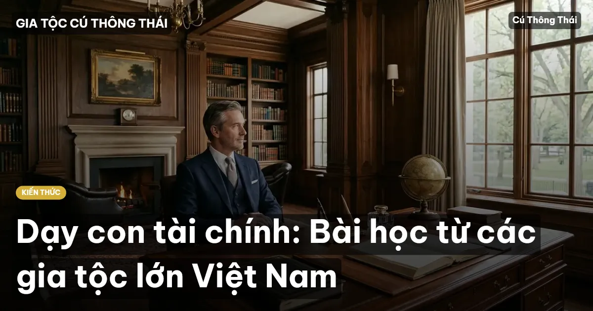 Dạy con tài chính: Bài học từ các gia tộc lớn Việt Nam