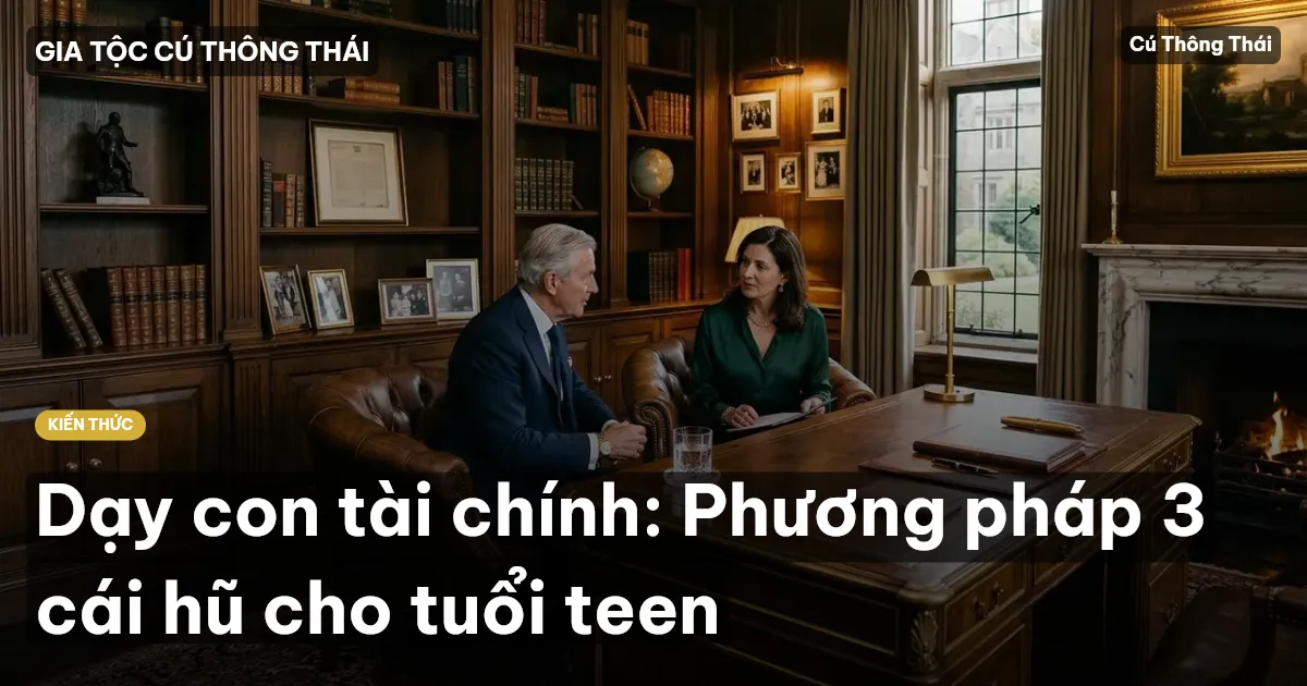 Dạy con tài chính: Phương pháp 3 cái hũ cho tuổi teen
