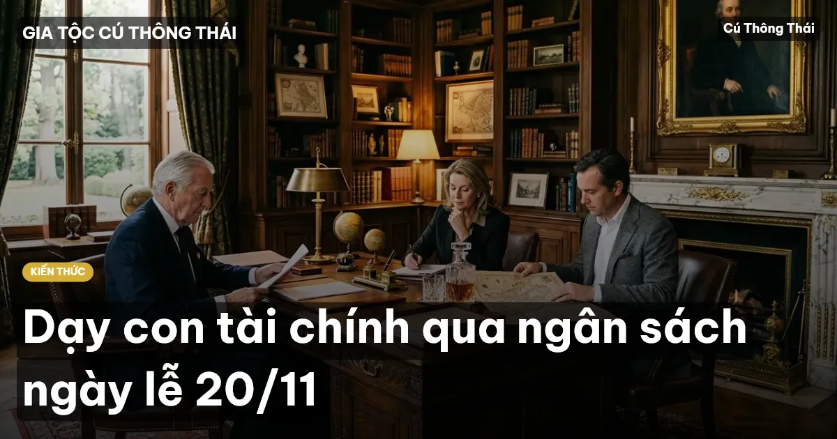 Dạy con tài chính qua ngân sách ngày lễ 20/11