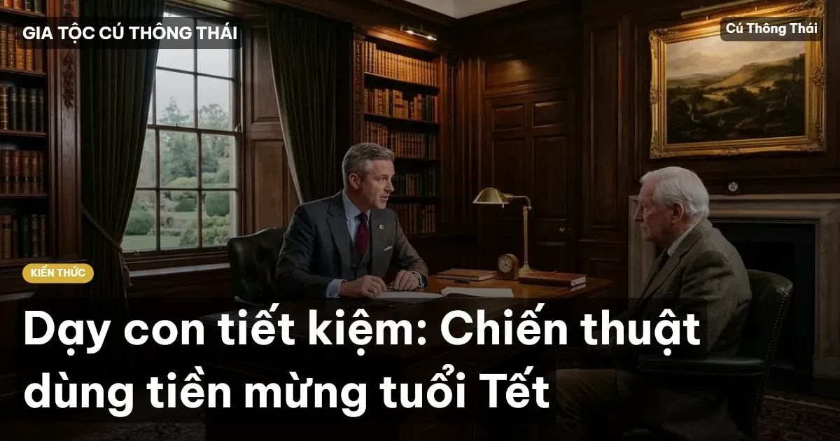 Dạy con tiết kiệm: Chiến thuật dùng tiền mừng tuổi Tết