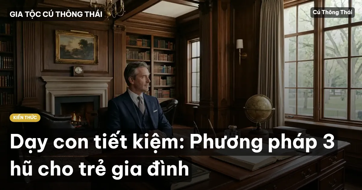 Dạy con tiết kiệm: Phương pháp 3 hũ cho trẻ gia đình