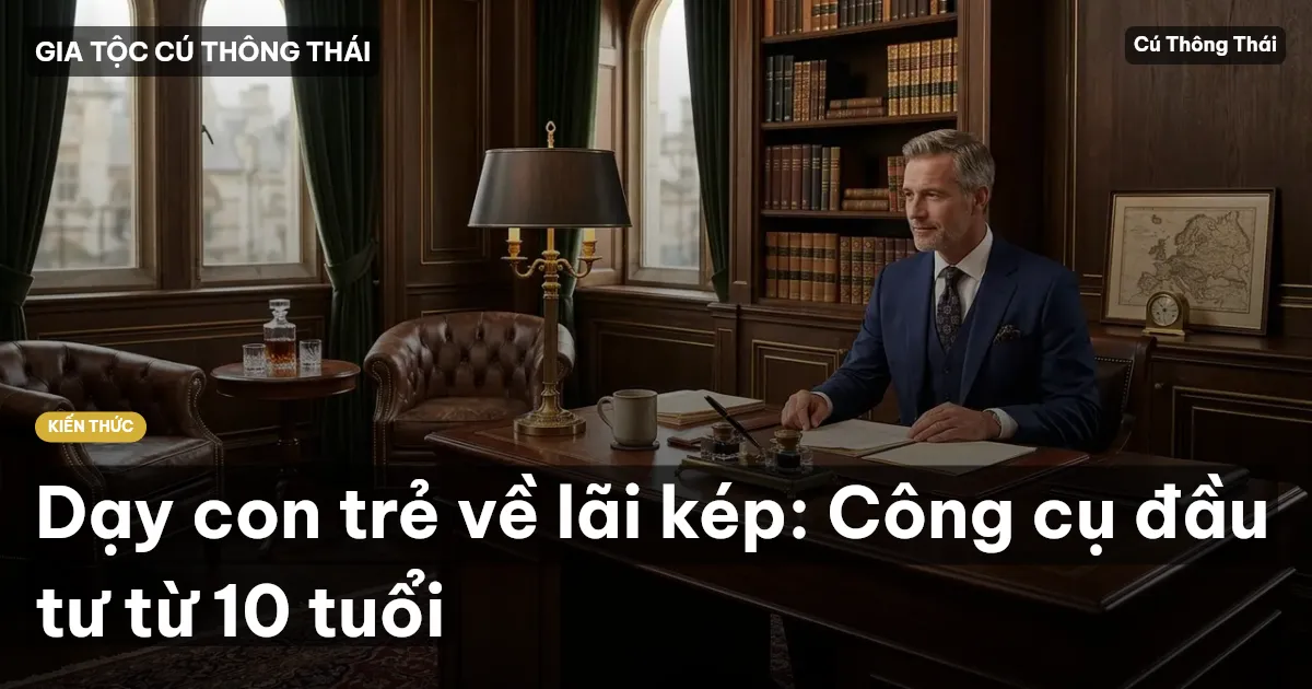 Dạy con trẻ về lãi kép: Công cụ đầu tư từ 10 tuổi