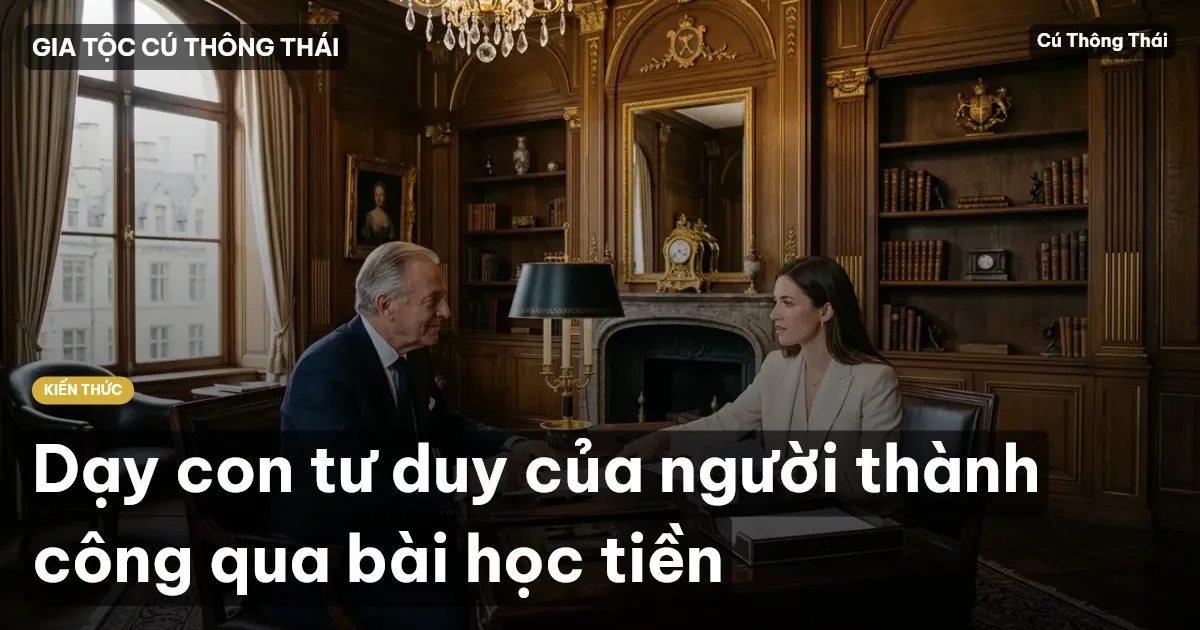 Dạy con tư duy của người thành công qua bài học tiền