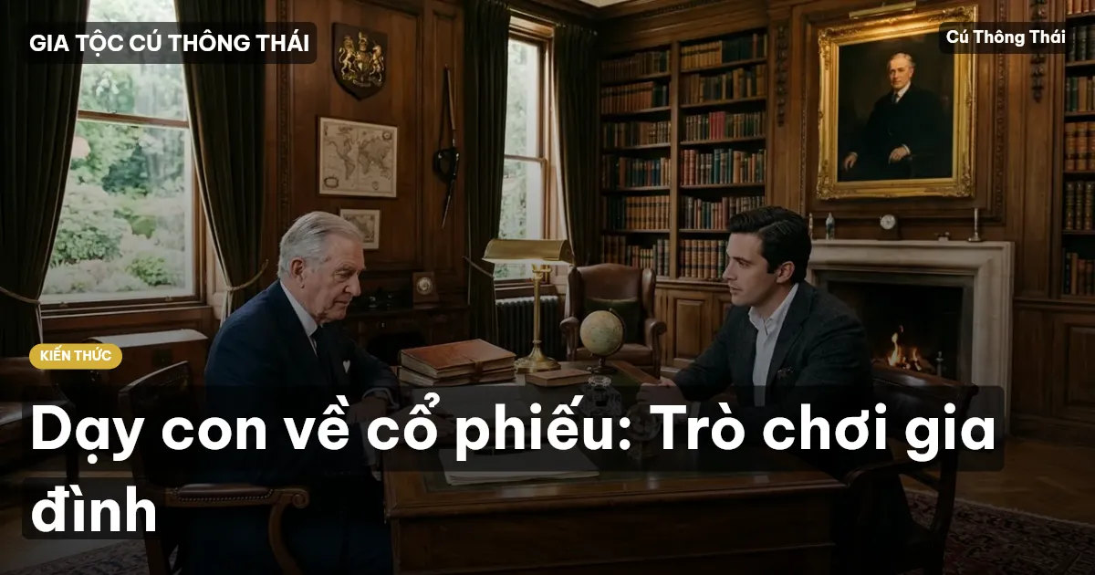 Dạy con về cổ phiếu: Trò chơi gia đình
