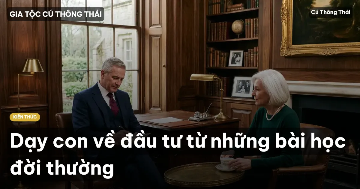 Dạy con về đầu tư từ những bài học đời thường