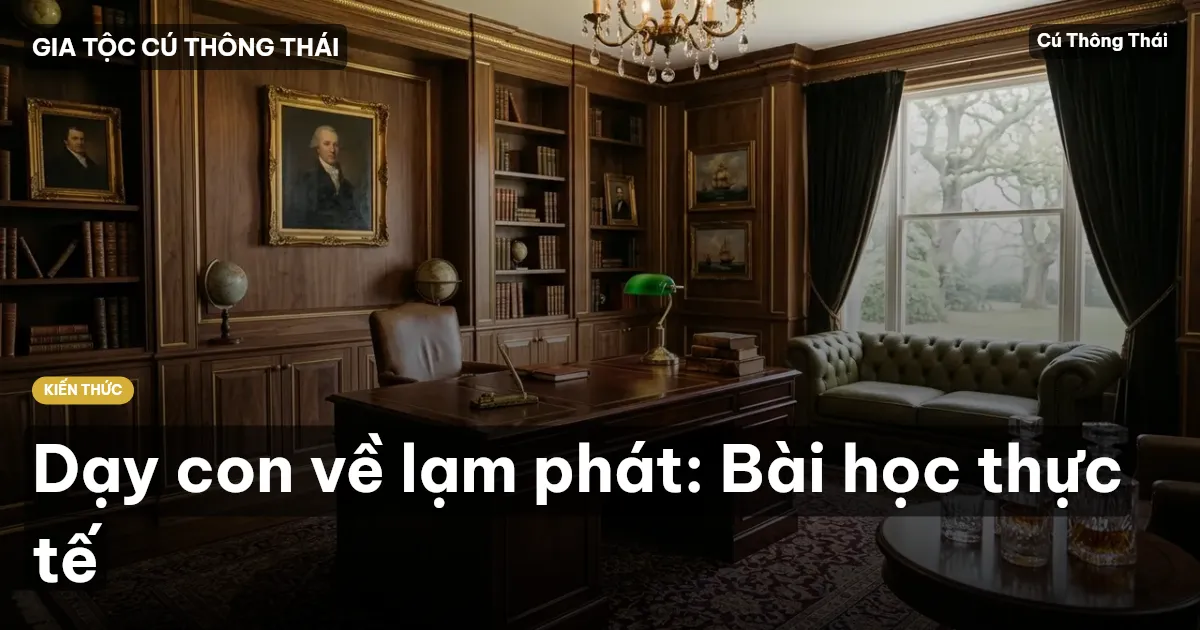 Dạy con về lạm phát: Bài học thực tế