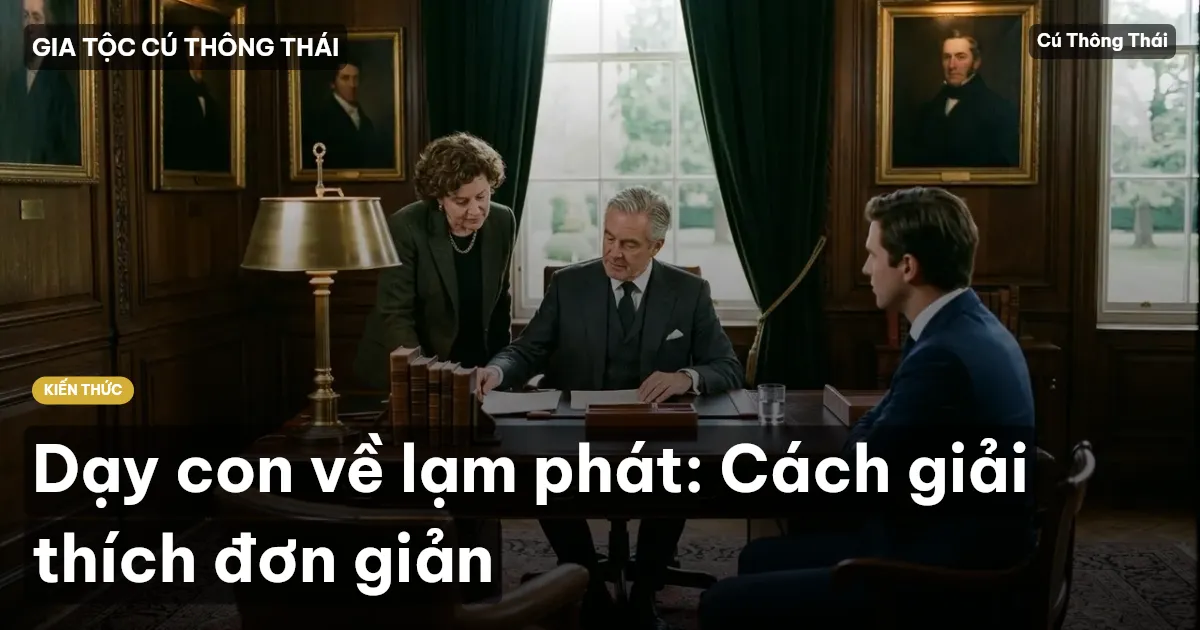Dạy con về lạm phát: Cách giải thích đơn giản