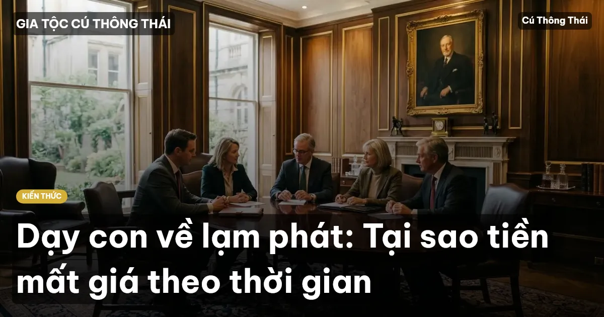 Dạy con về lạm phát: Tại sao tiền mất giá theo thời gian