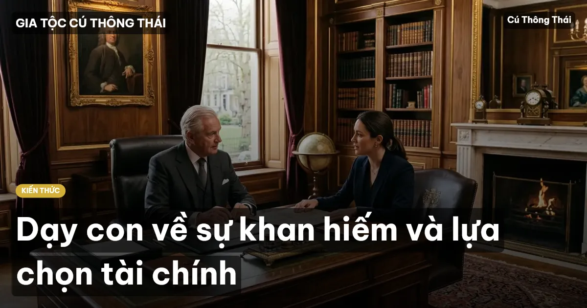 Dạy con về sự khan hiếm và lựa chọn tài chính