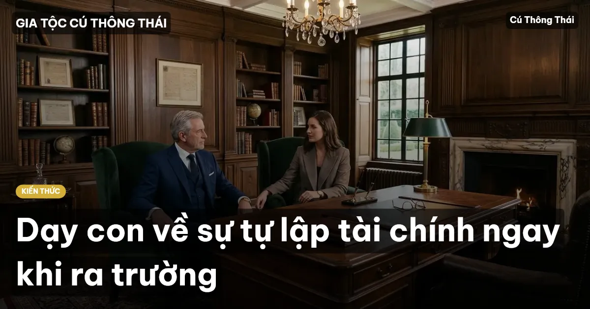 Dạy con về sự tự lập tài chính ngay khi ra trường
