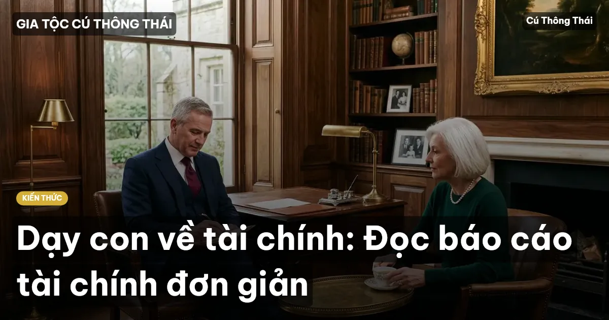 Dạy con về tài chính: Đọc báo cáo tài chính đơn giản